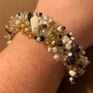 White Beaded Bracelet